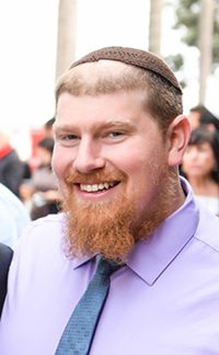 Rabbi Yudell Reiz, the Associate Rabbi of the Chabad Center of University City of San Diego, CA.